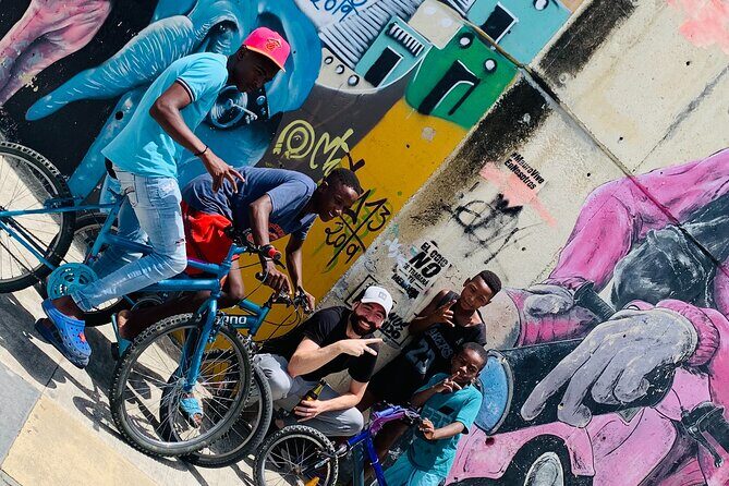 Commune 13, Graffitour street food. History.All inclusive - Independence neighborhood street art, viewpoints, and local symbol talk