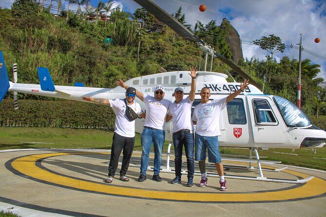 Helicopter flight in Guatape - Weather is the schedule maker here