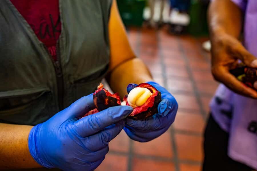 Medellín Multi-sensory Tour in the market, +15 Exotic Fruits - The multiple stall rounds: why the pacing keeps tasting enjoyable